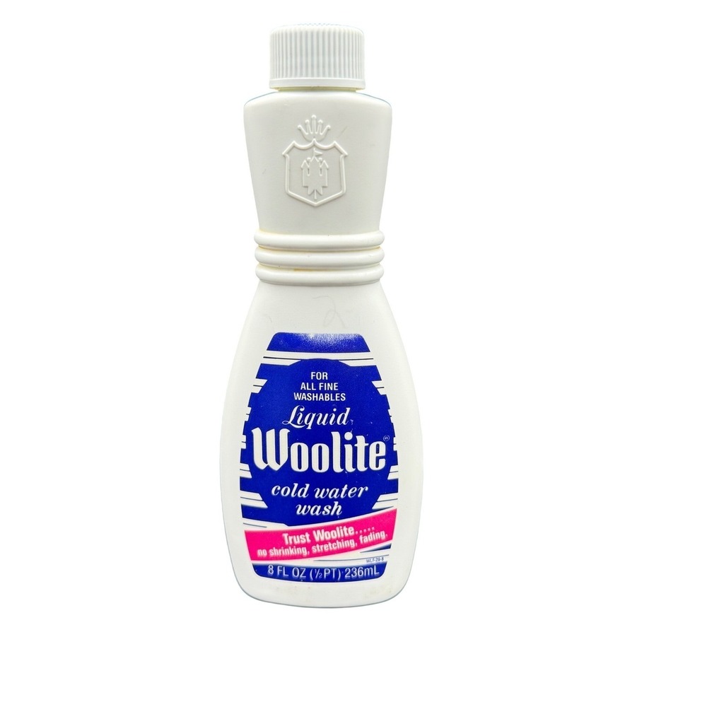Vintage 1988 Woolite Liquid Cold Water Wash 8oz Bottle Boyle-Midway Prop Decor